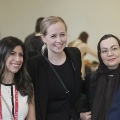 Photo of three women smiling at ISHLT2025 in Boston