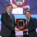 Photo of Jon Kobashigawa receiving 2023 Lifetime Achievement Award