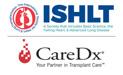 Logos for ISHLT and CareDx