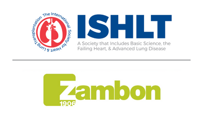 Logos for ISHLT and Zambon