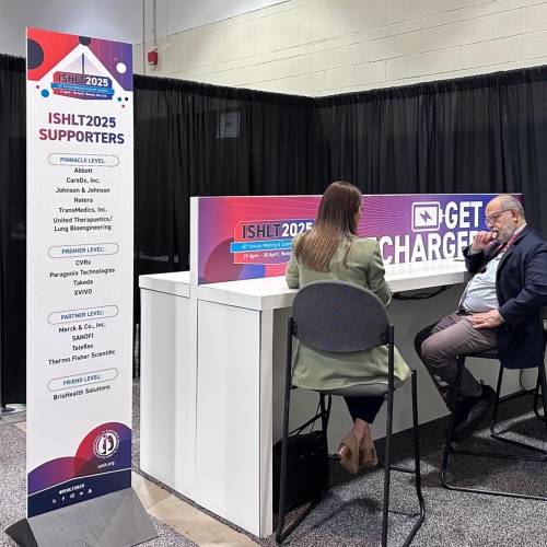 ISHLT2025 Charging Stations in the Exhibit Hall