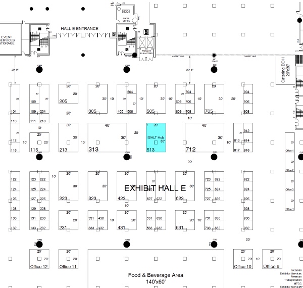 ISHLT2026 Exhibit Hall Floor Plan
