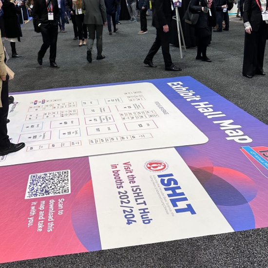 ISHLT2025 Exhibit Hall Map Floor Cling