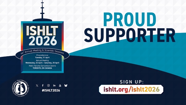 ISHLT2026 Supporter Promotional Social Graphic for Facebook, LinkedIn, and X