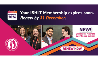 Renew your ISHLT membership for 2027