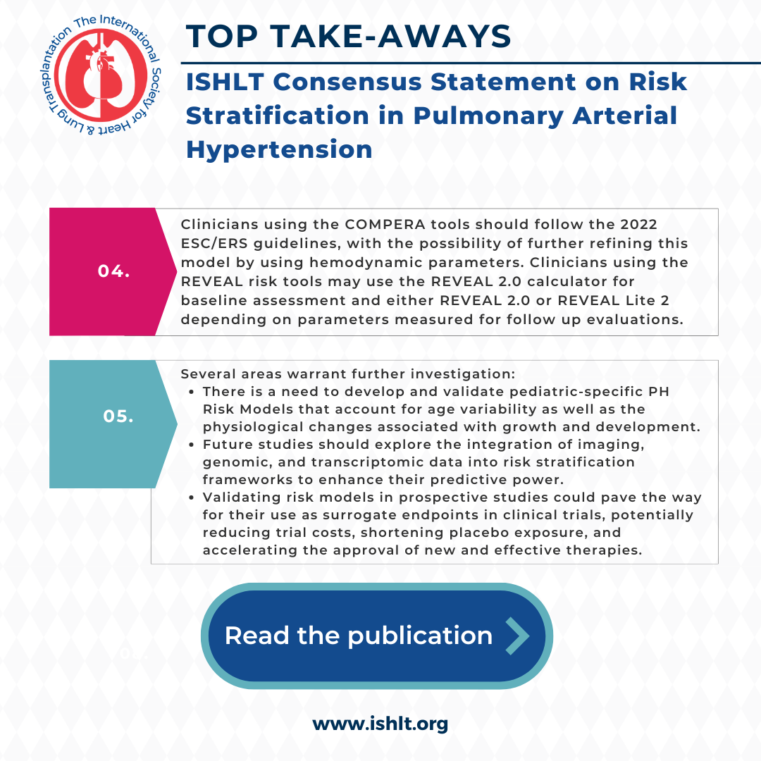 Top Takeaways for the ISHLT Consensus Statement on Risk Stratification in Pulmonary Arterial Hypertension