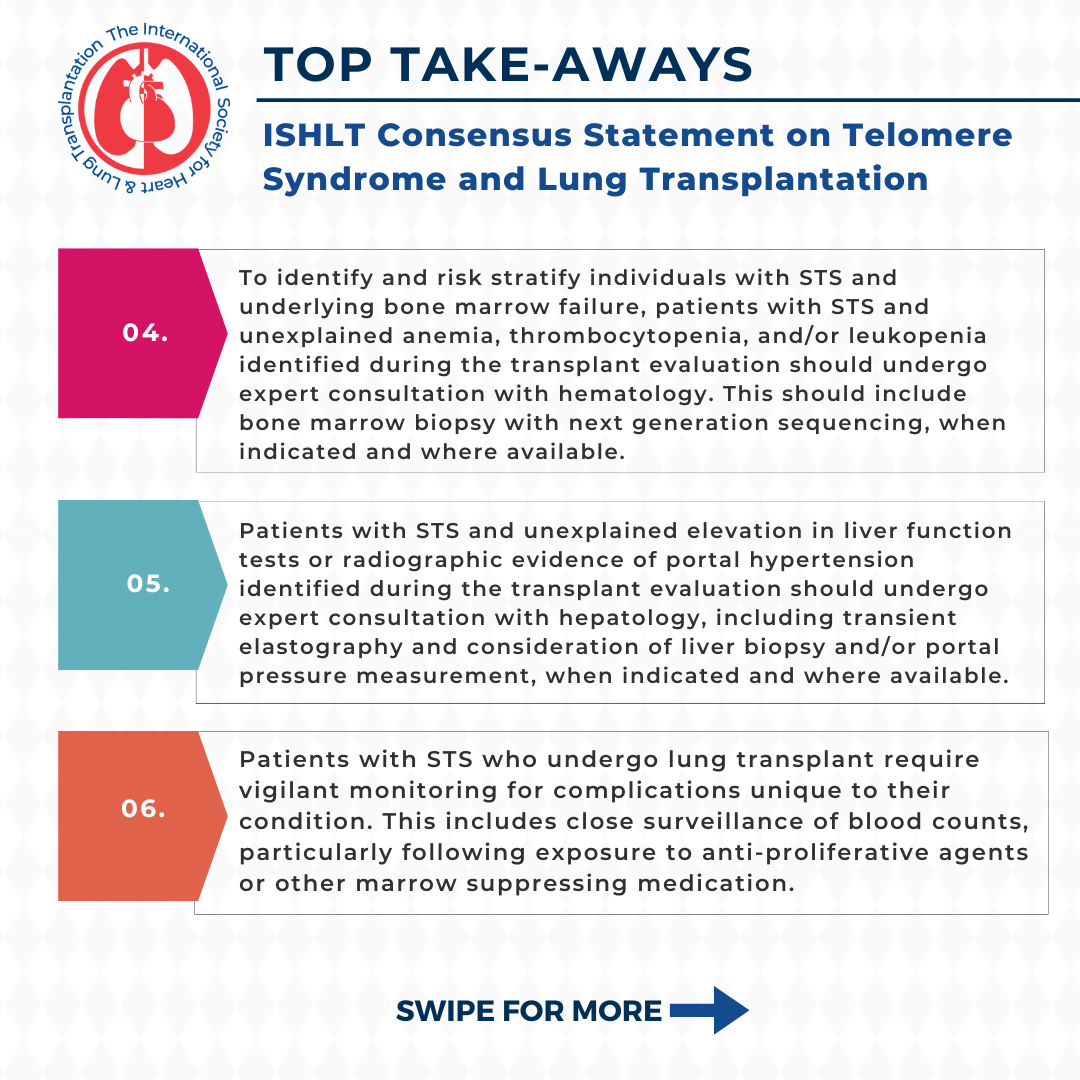 ISHLT Consensus Statement on Short Telomere Syndrome in Lung Transplantation