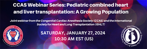 Banner for CCAS/ISHLT webinar